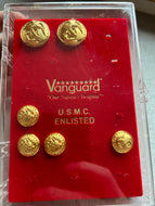 Badges, Vanguard, Brass Dress Blues Button Set