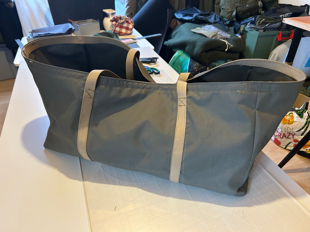 Bag, Open Top Duffle Bag, Ranger Green with Khaki Straps 50 Liters