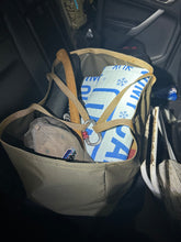 Charger l&#39;image dans la galerie, Bag, Open Top Duffle Bag, Ranger Green with Khaki Straps 50 Liters
