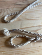 Accessories, Swiss Army, Hemp Rope, 1750 cm long, 1 cm diameter w/ woven loop and metal end rope protector